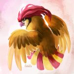  2016 ambiguous_gender beak digital_media_(artwork) feathered_wings feathers feral nintendo pidgeotto pok&eacute;mon pok&eacute;mon_(species) solo tsaoshin video_games wings 