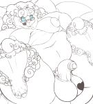  &lt;3 anthro areola balls belly big_areola big_balls body_hair breasts caprine cookie_dough_(oc) curly_hair darkmagician1212 deep_navel dickgirl english_text eyewear glasses hair intersex inverted_nipples mammal navel nipples overweight penis phimosis sheep solo text uncut wide_hips 