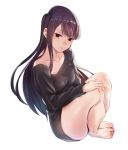  alternate_costume backlighting bad_perspective bangs black_eyes black_hair blush breasts brown_hair collarbone error expressionless eyebrows_visible_through_hair feet fingernails from_side full_body gradient_hair hand_on_lap hand_on_own_knee hips komi-san_wa_komyushou_desu komi_shouko legs legs_together long_hair long_sleeves looking_at_viewer looking_to_the_side medium_breasts multicolored_hair nail_polish neck off_shoulder parted_lips pink_lips purple_hair red_nails shiny shiny_clothes shiny_hair shiny_skin sidelocks simple_background sitting solo sweater thick_thighs thighs tight_(ohmygod) toenail_polish toenails toes very_long_hair white_background 
