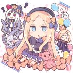  :&lt; :d :o abigail_williams_(fate/grand_order) american_flag balloon bangs barefoot black_bow black_dress black_footwear black_hat black_jacket black_panties blonde_hair bloomers blue_eyes blush blush_stickers bow bug butterfly chibi closed_mouth commentary_request dress elbow_gloves eyebrows_visible_through_hair fate/grand_order fate_(series) forehead fou_(fate/grand_order) gloves hair_between_eyes hair_bow hair_bun hat heroic_spirit_traveling_outfit insect jacket keyhole lavinia_whateley_(fate/grand_order) long_hair long_sleeves medjed multiple_girls multiple_persona nose_blush o_o open_mouth orange_bow pale_skin panties parted_bangs parted_lips polka_dot polka_dot_bow purple_eyes purple_gloves red_eyes rioshi sharp_teeth shoes silver_hair sitting sleeves_past_fingers sleeves_past_wrists smile standing star stuffed_animal stuffed_toy suction_cups sweat teddy_bear teeth tentacles underwear very_long_hair wavy_mouth white_background white_bloomers witch_hat 