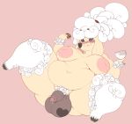  &lt;3 anthro areola balls belly big_areola big_balls body_hair breasts caprine chest_hair cookie cookie_dough_(oc) curly_hair darkmagician1212 deep_navel dickgirl food hair intersex inverted_nipples mammal milk navel nipples overweight penis phimosis pink_background precum pubes sheep simple_background solo uncut wide_hips 