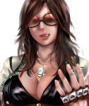  1girl breasts brown_hair cleavage katarina_alves large_breasts long_hair tagme tekken tekken_7 