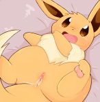  after_sex anus bed brown_eyes brown_fur canine chest_tuft cum cum_drip cum_in_pussy cum_inside cute dipstick_tail dripping eevee female feral fur looking_at_viewer mammal multicolored_tail nintendo on_bed one_ear_down open_mouth pawpads pink_pawpads pok&eacute;mon pok&eacute;mon_(species) pussy shy snout solo spread_legs spreading tears tongue tuft video_games white_fur yukimi_rumine 