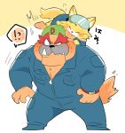  bite blush bulldog canine cat coveralls dog dribble feline hyaku1063 male mammal nintendo spitz_(warioware) video_games warioware 