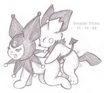  crossover invaderpichu kuromi nintendo onegai_my_melody pichu pokemon 