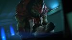 2018 3d_(artwork) 5_fingers alien ambiguous_penetration commander_shepard digital_media_(artwork) duo hand_on_chest human humanoid imminent_sex krogan lying male male/male mammal mass_effect missionary_position muscular muscular_male on_back penetration rooking sex size_difference source_filmmaker urdnot_wrex video_games 