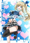  cleavage fujisaki_ribbon garter mirai_akari mirai_akari_project tagme thighhighs 