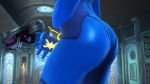  1girl 3d ass ass_focus bodysuit gun hips holding holding_gun holding_weapon huge_ass metroid nintendo samus_aran solo super_smash_bros thick_thighs thighs tied_hair weapon wide_hips 