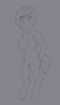  breasts dagger_(oc) fan_character female friendship_is_magic humanoid line_art mammal my_little_pony nude satyr sillyvision split_form 