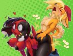  &lt;3 2018 ambiguous_penetration animal_crossing anthro breasts canine cherry_(animal_crossing) conditional_dnp digital_media_(artwork) duo ear_piercing eyebrow_piercing facial_piercing female male male/female mammal mohawk nintendo nipples penetration piercing sex short_stack simple_background sweat teckworks text thick_thighs video_games 