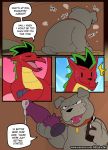  american_dragon:_jake_long blitzdrachin canine comic dildo disney dog dragon feral foo_dog jake_long lube male male/male mammal sex_toy 