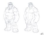  ape balls clothed clothing coach gorilla littlewolf112 male mammal model_sheet muscular nude penis primate richard_connelly story story_in_description teacher wolfblade 