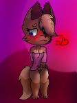  &lt;3 anthro bedroom_eyes blush bottomless clothed clothing evelyn female half-closed_eyes horny_(disambiguation) presenting presenting_pussy pussy seductive solo tongue 