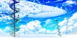  air_bubble bubble cloud day flying_whale highres original outdoors scenery sky spiral_staircase stairs whale wind ya_yan 
