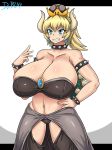  animal_humanoid big_breasts bowser breasts cleavage clothed clothing collar crossgender dr.bug female huge_breasts humanoid koopa koopahime mario_bros nintendo panties scalie solo spiked_collar spikes super_crown underwear video_games 