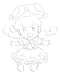  bow braid dress elbow_gloves eyelashes gem gloves mario_(series) new_super_mario_bros._u_deluxe princess princess_peach role_reversal shoes simple_background sketch solo super_crown toad transformation twin_braids white_background yamanokonza 