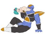  alien areola bdsm belly big_belly blue_skin bondage bound breasts bulma_briefs burter dragon_ball dragon_ball_z female female_prey glacierstrange male male_pred nipples not_furry penis vore 