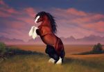  animal_genitalia ariesredlo clydesdale draft_horse equine feral horse hyper hyper_sheath male mammal sheath 