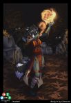  armor azaleesh becky canine copyrights:vermintide2 female fire magic mammal rats 