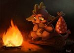  cryptid-creations dragon fire friendship_is_magic male my_little_pony sitting solo spike_(mlp) 