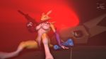  3d_(artwork) animal_genitalia animal_penis anthro blue_eyes breasts digimon digital_media_(artwork) dildo equine_penis female fur gun nocturnalfuzz nude penetration penis ranged_weapon renamon rifle sex_toy source_filmmaker tank vaginal vaginal_penetration vehicle vibrator weapon 