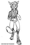  2018 amputee anthro bandage canine clothed clothing fox fur hair male mammal riven_(cyantian) solo the_cyantian_chronicles tiffany_ross 
