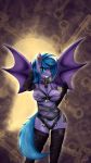  animated anthro armwear bat_pony big_breasts breasts clothing collar elbow_gloves fan_character female gloves legwear locks my_little_pony nipples nude oc:belfry_towers shamziwhite smile solo stockings wings 