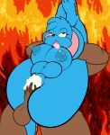  anthro armadillo balls bear belly big_breasts blue_fur breasts brown_fur bunker_(character) castlevania cracklevania cum cum_in_pussy cum_inflation cum_inside curse female fucked_silly fur inflation konami lactating lil_scooter56 male male/female mammal navel nipples penis sex tongue tongue_out video_games 