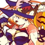  big_breasts breasts candy canine chocolate female food fox fruit hakumen halloween holidays hwt magic_user mammal nikunabe1989 pumpkin solo tokyo_afterschool_summoners witch 