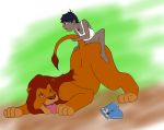  anal anal_penetration bestiality disney duo feline feral human human_on_feral interspecies lion looking_pleasured male male/male male_on_feral mammal mufasa out penetration size_difference small_dom_big_sub the_lion_king theoryofstrings tongue 