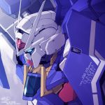  character_name commentary_request dated ebikawa_kanetake english gundam gundam_00_sky gundam_build_divers mecha no_humans official_art signature 