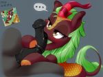  ... 2018 animal_genitalia animal_penis black_penis equine_penis faceless_male feral fern_flare_(mlp) friendship_is_magic fromamida hi_res kirin male medial_ring my_little_pony oral penis sex simple_background 
