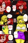  animatronic anthro avian big_breasts bird breasts chica_(fnaf) chicken cleavage clothed clothing comic discordmelody female five_nights_at_freddy&#039;s freckles invalid_tag jasmine_ivory machine mammal robot rodent squirrel video_games 