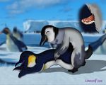  avian cartoon cum cum_inside emperor_penguin female from_behind gloria happy_feet lonewolf male movie mumble penguin penis sex snow straight 