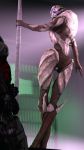  2018 3d_(artwork) alien anus dank_wankem digital_media_(artwork) female human humanoid male male/female mammal mass_effect not_furry nude pole puffy_anus stripper_pole striptease turian vetra_nyx video_games 