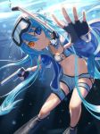  air_bubble blue_eyes bubble commentary_request eyes_visible_through_hair fingerless_gloves flat_chest freediving girls_frontline gloves goggles gun heterochromia holding_breath long_hair looking_at_viewer navel red_eyes smile snorkel solo spp-1 spp-1_(girls_frontline) underwater weapon west_(vaem5527) 