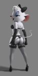  2018 3d_(artwork) anthro babydoll bedroom_eyes biped black_bottomwear black_clothing black_topwear bra breasts butt cleavage clothed clothing digital_media_(artwork) disney eyelashes eyeshadow female footwear full-length_portrait fur garter_belt garter_straps gloves grey_background hair hair_bow hair_ribbon half-closed_eyes hi_res high_heels lighting lingerie lipstick long_tail looking_back makeup mammal medium_breasts miss_kitty_mouse miss_kitty_mouse_(artist) mouse navel panties pinup portrait pose rear_view red_lipstick red_nose ribbons rodent seductive shadow sheer_clothing shoes short_hair simple_background skimpy small_waist smile solo standing the_great_mouse_detective thin_tail translucent transparent_clothing tuft underwear white_fur white_hair white_tail wide_hips 