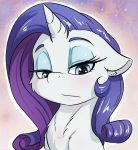  2018 alcor90 equine eyeshadow female feral friendship_is_magic hi_res horn looking_at_viewer makeup mammal my_little_pony rarity_(mlp) reaction_image solo unicorn 