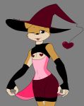  &lt;3 2018 anthro biped black_nose canine claws clothed clothing colton(plushkinn) costume digital_drawing_(artwork) digital_media_(artwork) dog front_view fur gloves hair halloween hat holidays looking_at_viewer magic_user male mammal multicolored_fur navel plushkinn rubber shiba_inu shirt shorts simple_background smile snout solo standing tank_top tongue two_tone_fur witch witch_hat young 