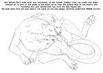  anus arania autopenetration body_control canine cerberus clothing conjoined dialogue english_text fur hair herm human_to_feral intersex mammal masturbation multi_head penetration penis pussy sketch text transformation transformation_sequence 