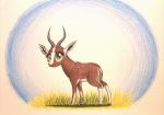  2016 alcelaphine antelope big_eyes black_hooves black_tail blaze_(marking) blesbok bontebok bovid brown_body brown_tail colored_pencil_(artwork) countershade_legs countershade_tail countershade_torso countershading cub eyelashes facial_markings fan_character female feral full-length_portrait grass green_eyes grey_horn hooves horn kweli_masozi lighting looking_aside looking_away mammal markings multicolored_tail my_little_pony portrait quadruped ridged_horn shadow side_view simple_background smile solo standing tail_tuft thefriendlyelephant toony traditional_media_(artwork) tsessebe tuft two_tone_body white_background white_body white_countershading white_markings white_tail young 