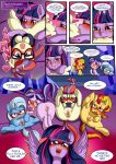  2017 anibaruthecat anus blush butt clothing comic cunnilingus dialogue english_text equestria_girls equine eyewear female female/female feral friendship_is_magic glasses group hi_res hooves horn mammal my_little_pony open_mouth oral pussy sex spread_legs spreading starlight_glimmer_(mlp) sunset_shimmer_(eg) text tongue tongue_out trixie_(mlp) twilight_sparkle_(mlp) underhoof unicorn vaginal winged_unicorn wings young 
