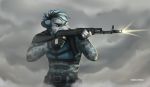  ak-74m anthro biped clothed clothing english_text feline fingerless_gloves fully_clothed gloves gun holding_object holding_weapon kirchen leopard male mammal one_eye_closed ranged_weapon shooting_gun signature simple_background smoke snow_leopard soldier solo standing text victory_(texdot) weapon 
