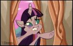  2016 biting_lip doorway equine female friendship_is_magic green_eyes hair horn mammal multicolored_hair my_little_pony solo style_emulation toongrowner twilight_sparkle_(mlp) unicorn 