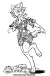  2018 african_wild_dog anthro breasts canine clothed clothing female fur hair mammal sani_(cyantian) solo the_cyantian_chronicles tiffany_ross 