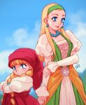  2girls blonde_hair character_request dragon_quest multiple_girls robert_porter tagme 