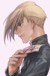  brown_hair green_eyes gundam gundam_wing hankuri lips male_focus mask profile short_hair solo trowa_barton 