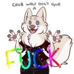  2018 alpha_channel anthro blue_eyes canine clothed clothing female fluffy fluffy_tail mammal open_mouth solo standing wiwolf wolf 