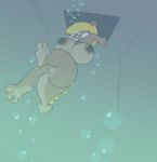  2018 absurd_res anthro asphyxiation barefoot big_breasts blush breasts bubble butt dragon_dip drowning feet female haiku_oezu hi_res nipples nude open_mouth peril pussy short_stack solo thick_thighs toes trapped underwater water wide_eyed wide_hips yelling 