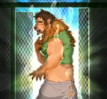  beast_(disambiguation) better_version_at_source brown_fur claws clothing feline fur hair_growth human human_to_anthro lion mammal snout torn_clothing transformation z_j1341 